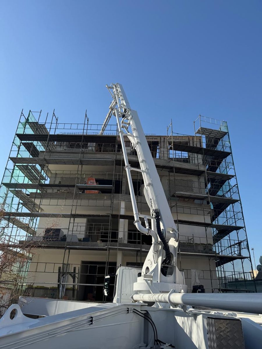 Concrete placement on a multi-storey structure
